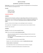 samenvatting specialisatielessen algemene psychologie