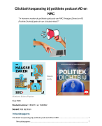 Voorbeeld verslag - Onderzoek naar het Nieuws