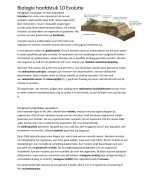 Biologie Hoofdstuk 10 Evolutie