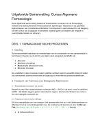 Uitgebreide Samenvatting: Algemene Farmacologie