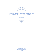 Samenvatting jurisprudentie formeel strafrecht
