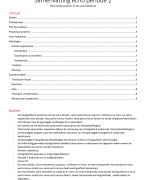 Echo samenvatting periode 2 MBRT 2017-2018
