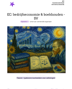 JEX - Examencommissie: bedrijfseconomie  en boekhouden (theorie + sjablonen/voorbeelden oefeningen) 
