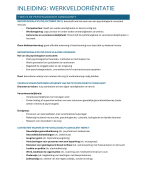 Werkveldoriëntatie (volledige samenvatting)