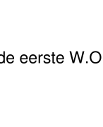 De eerste W.O.- Sapiens 5