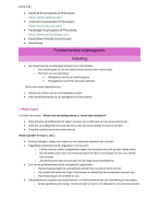 Fundamentele wijsbegeerte samenvatting