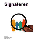 Signaleren - Casus Analyse | Sociale Werk | CHE | 2025/26