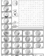 Quiz woordzoekers voor groep 5-6-7-8 - de euro