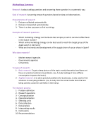 Methodology & Data analysis Summary