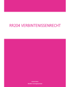 Samenvatting RR204 Verbintenissenrecht hoorcolleges, arresten etc.