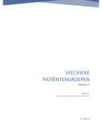 Specifieke patiëntengroepen master 1