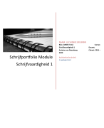 Portfolio Schrijfvaardigheid 1