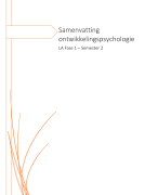 Samenvatting ontwikkelingspsychologie basis
