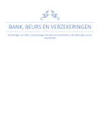 Alle afkortingen, examenvragen, huidige percentages en woordenlijst van Bank, beurs en verzekeringen