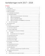 Aantekeningen cursus recht, 2017-2018