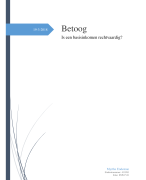 Betoog: Social work leerjaar 1