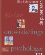 Samenvatting Kleine ontwikkelingspsychologie De puberjaren