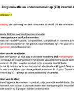 H12 en H13 zorginnovatie en ondernemerschap (ZO) Kennistoets 4.1