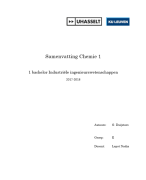 Samenvatting chemie 1