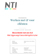 Beroepsopdracht Werken met & voor cliënten