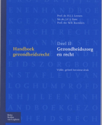 Samenvatting Handboek Gezondheidsrecht 2 Gezondheidszorg en recht