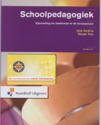 Samenvatting Schoolpedagogiek