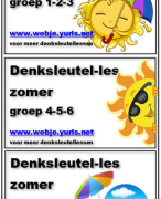 Denksleutellessen Zomer -  groep 1-8