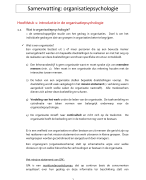Samenvatting organisatiepsychologie vives