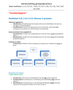 SAMENVATTING GROEPSDYNAMICA (BOEK, HOORCOLLEGES, WERKCOLLEGES)