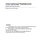 Samenvatting Internationaal Publiekrecht (IPR)