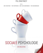 Samenvatting Sociale Psychologie