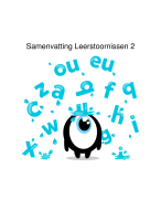 Samenvatting Leerstoornissen 2 (hoorcolleges)