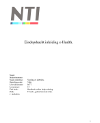 eindopdracht inleiding e- health, leervak 4684