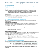Samenvatting 'Gedragsproblemen in de klas' H1 t/m H9 en H11 t/m H14