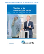 Samenvatting WIDS (werken in de commerciele sector) 