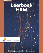 Samenvatting Leerboek HRM, Frits Kluijtmans en Albert Kampermans, 4e druk