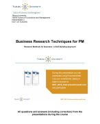PresentersWall Lecture Quiz Business Research Techniques