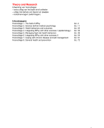 Theory and Research (uitgebreide college uitwerking)
