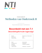Tentamenopdracht Methoden van Onderzoek II