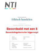 Tentamenopdracht Ethisch Handelen