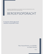 Beroepsopdracht periode 1, Cijfer 8,6