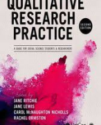 Thema 5 en 6: samenvatting Qualitative Research Practice (Ritchie, 2e druk H9) en Cognitive Interviewing: A “How To” Guide