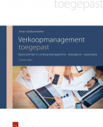 Samenvatting - Verkoopmanagement Toegepast