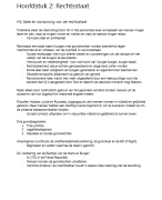 Samenvatting maatschappijleer, hoofdstuk 2 Rechtsstaat (VWO)