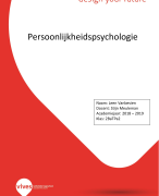 Samenvatting Persoonlijkheidspsychologie, Toegepaste psychologie