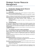Summary Strategic Human Resource Management, Boselie 2nd Edition