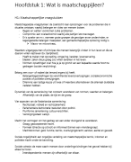 Samenvatting maatschappijleer, hele boek (hoofdstuk 1-5) (VWO)