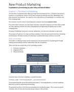 Summary: New Product Marketing (Foundations of Marketing by John Fahy & David Jobber)