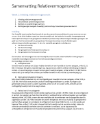 Samenvatting Relatievermogensrecht (RVR)