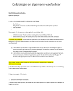 samenvatting Celbiologie en Algemene Weefselleer
